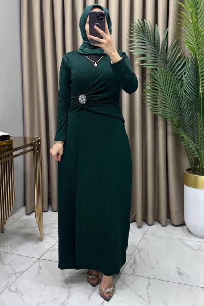 Özüm Abiye Elbise Zümrüt