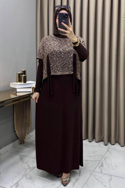 Petek Abiye Takım Kahve