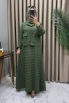 Rana Ceketli Elbise Takım Haki