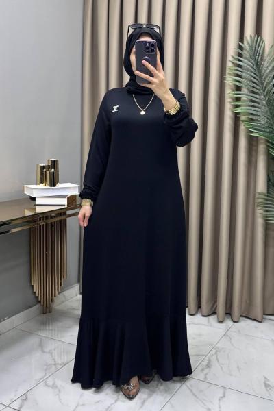 Yonca Elbise Broş Hediyeli Siyah