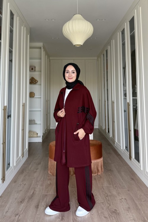 Adidas Model Eşofman Takımı -  bordo