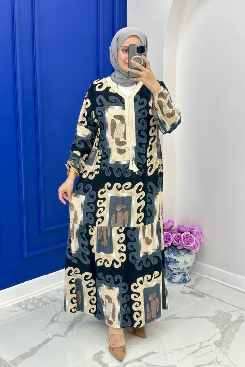 Asiye Elbise - Gri