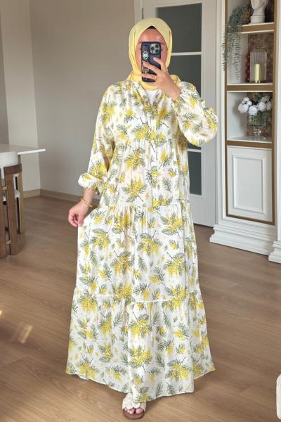 Aydilge Elbise - Sarı