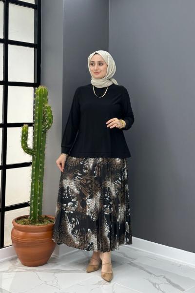 Ayşe Etekli Takım - Siyah