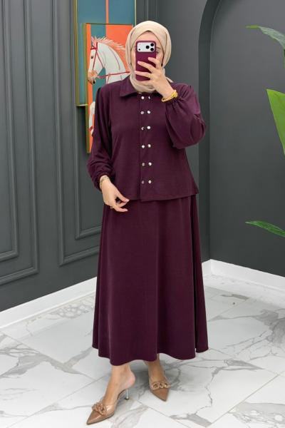 Bergüzar Etekli Takım - Mürdüm