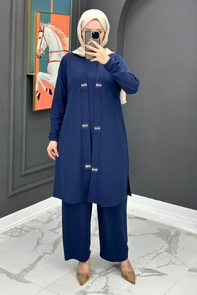 Çınar Üçlü Takım - Lacivert