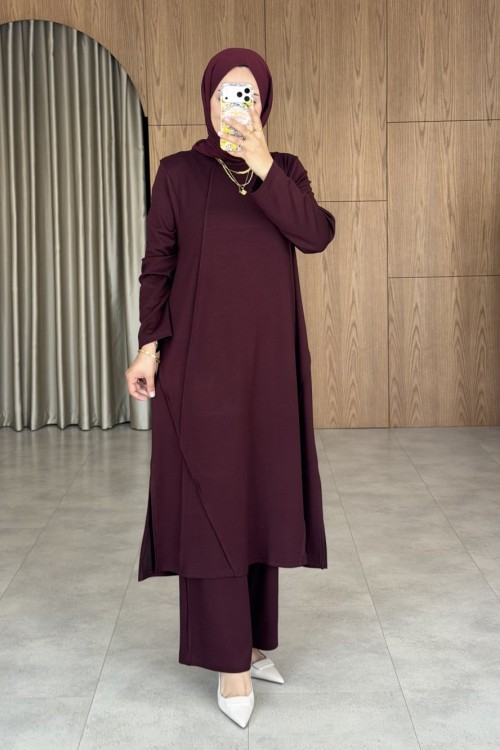 Ezgi Uzun Oysho Takım - bordo