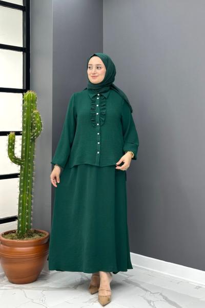 Flora Etekli Takım - Zümrüt