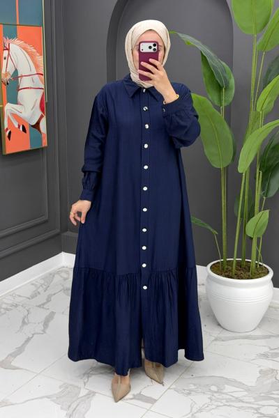 Hülya Uzun Elbise - Lacivert