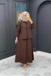 Maya Etekli Takım-Kahverengi