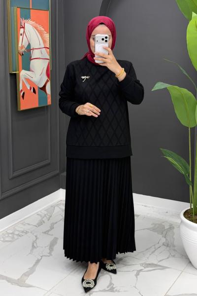 Melda Etekli Takım - Siyah