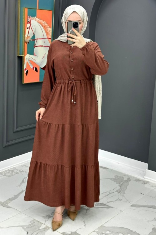 Meral Elbise - Taba