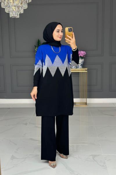 Mihriban triko takım - siyah