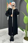 Yade Uzun Hırka - Siyah