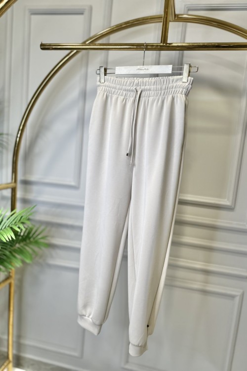 1003837 Basic Jogger Pantolon Açık Bej