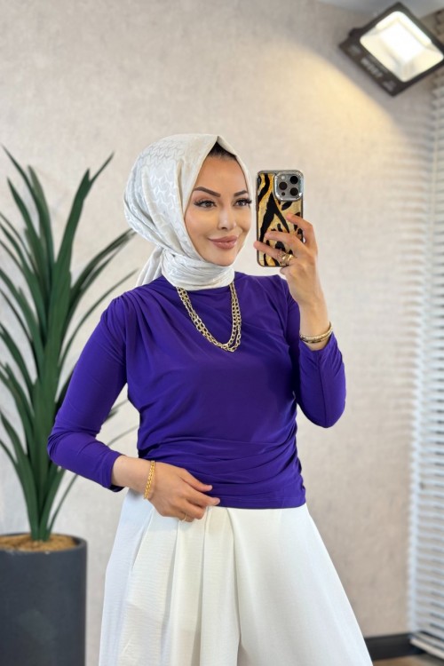 1063 Elçin Bluz Mor