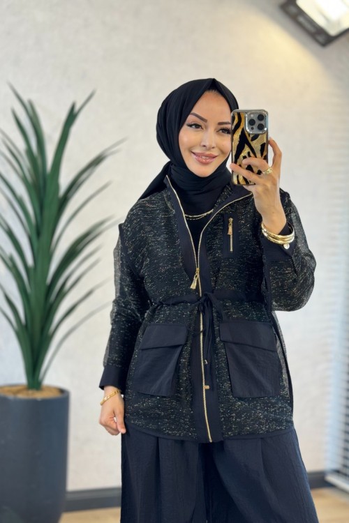 10980 Bihter Takım Siyah