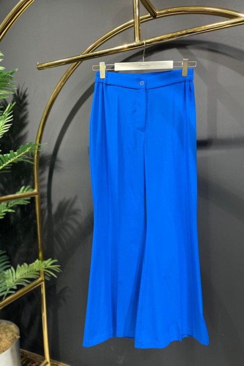 12-1091 İspanyol Paça Pantolon Saks