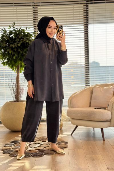 14442 Ön İki Cepli Clasic Takım Siyah