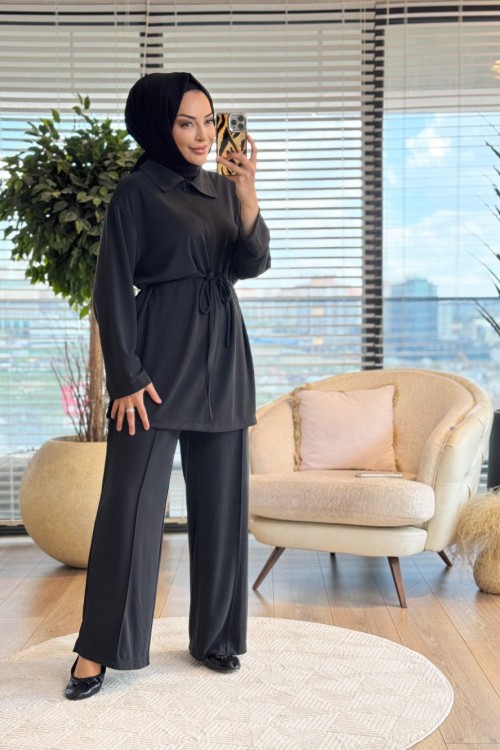 14445 Feride Takım Siyah