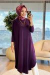 1735 Sandy Yarasa Kol Tunik Mor