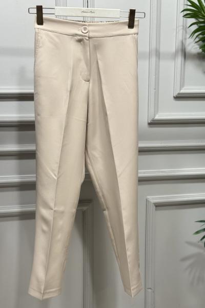18118 Boru Paça Pantolon Bej