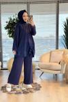 19250 Şirin Büyük Beden Takım Lacivert