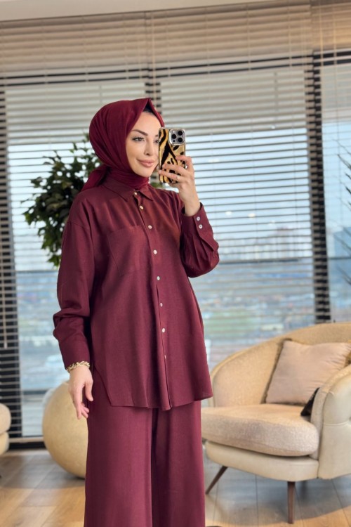2124 Moon Takım Bordo