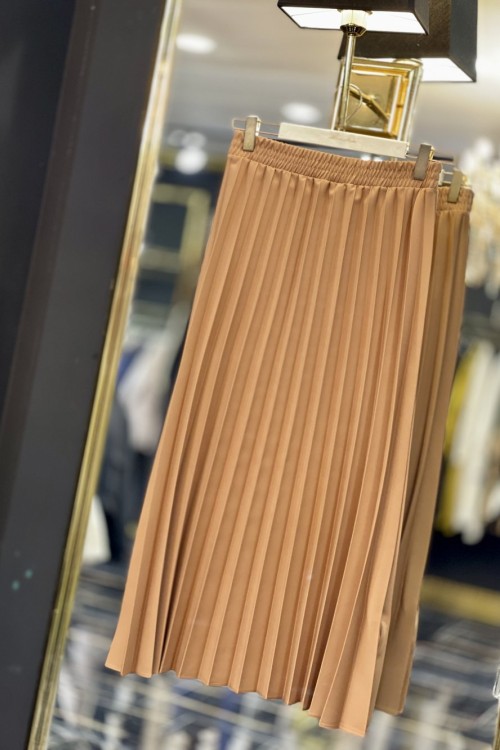 2209 Pliseli Etek Latte