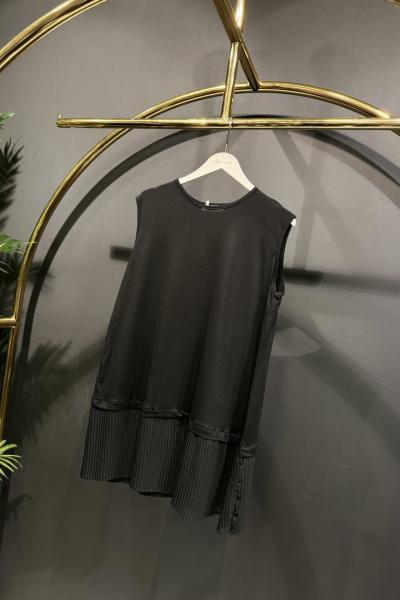 24106 Etek Ucu Piliseli İçlik Siyah