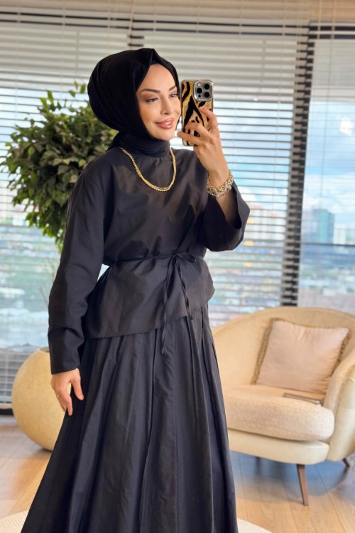 24402 Sandra Bluz Siyah