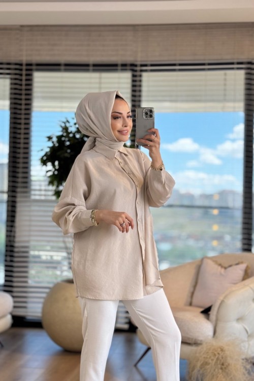 250260 Londra Basic Gömlek Taş