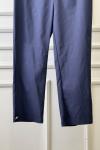 25559 Paçası Düğmeli Pantolon Lacivert