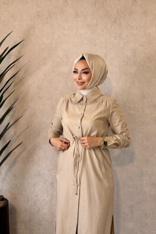 2610 Robası Büzgülü Kap Bej