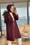 26526 Funda Leopar Kap Bordo