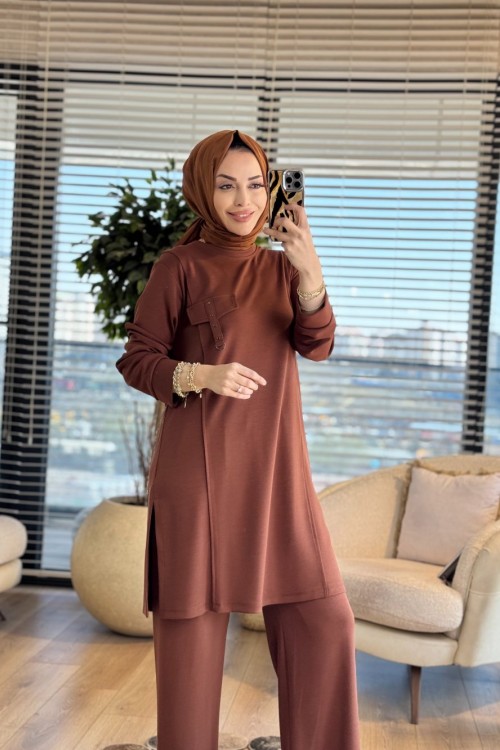 26629 Ferah Oysho Takım Kahve