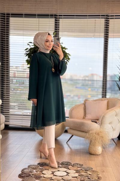 3003 Seher Tunik Zümrüt