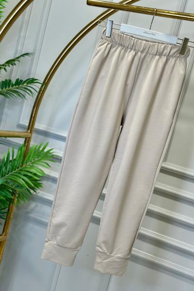 30189 2 İplik Pantolon Koyu Bej