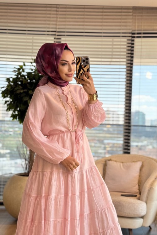 32494 Seycan Elbise Pembe