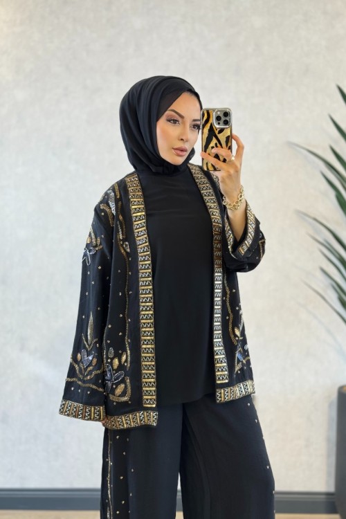 34839 Arzu Kimono Siyah