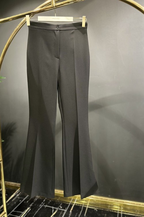 3688 İspanyol Paça Pantolon Siyah