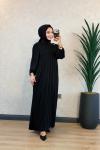 3726 Aybüke Elbise Siyah