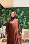 3726 Aybüke Elbise Kahve