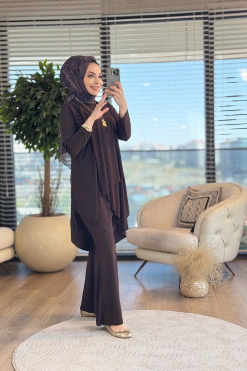 3928 Mahinur Takım Kahve