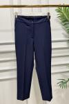 3955 Bel Arkası Lastikli Kalem Pantolon Lacivert