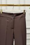 3955 Bel Arkası Lastikli Kalem Pantolon Kahve