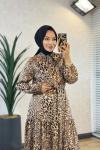 4081 Hale Elbise Leopar