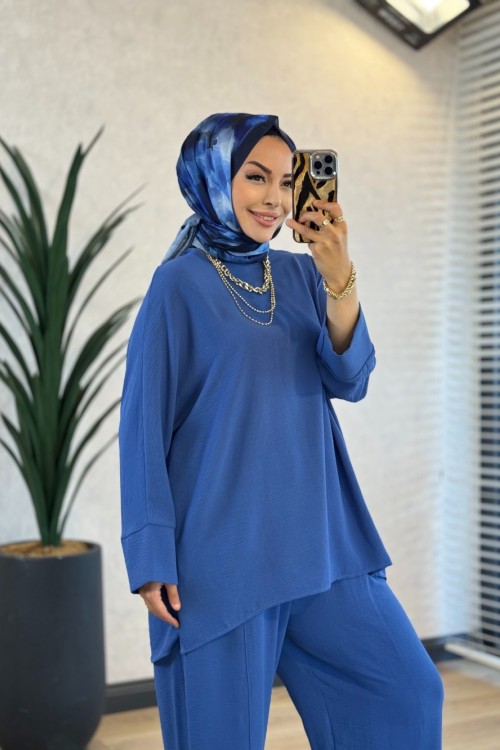 4119 Feriha Takım İndigo