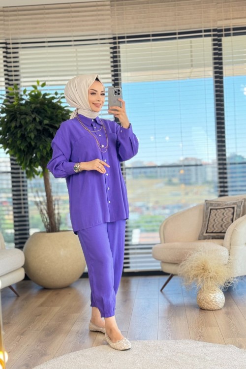 4123 Sedef Takım Mor