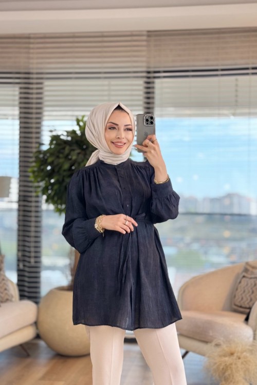 4157 Nare Gömlek Siyah